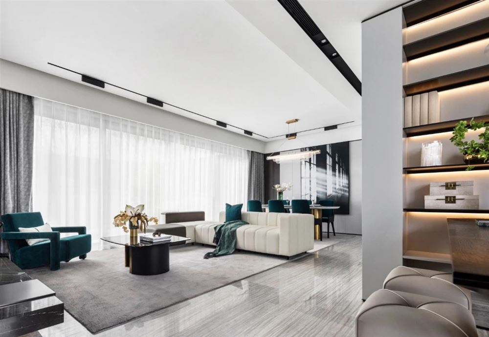 江門市潮連聚龍新村輕奢風格復式裝修案例