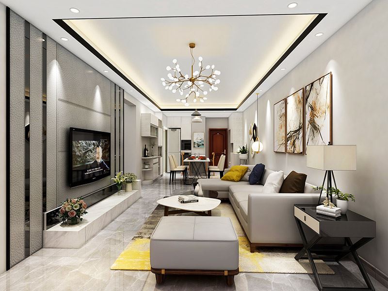 佛山市鵬瑞皓玥灣現(xiàn)代簡(jiǎn)約風(fēng)格三居室裝修案例