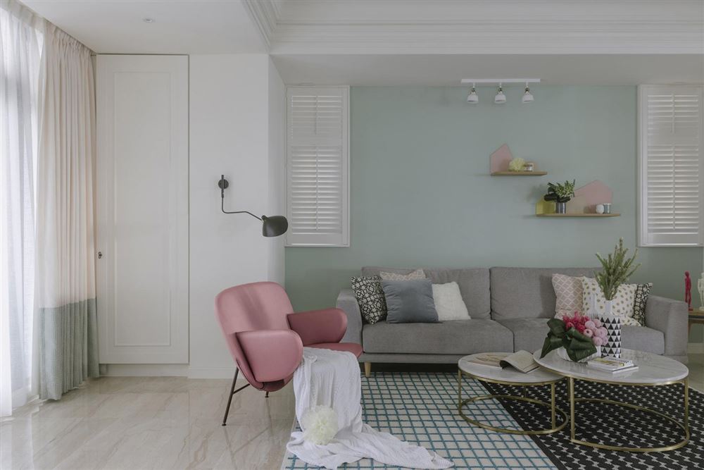 佛山市龍光&middot;天瀛北歐風(fēng)格三居室裝修案例