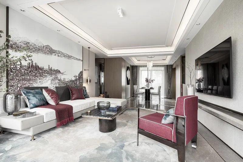 臺(tái)州市碧桂園&middot;翰林府新中式風(fēng)格四居室裝修案例