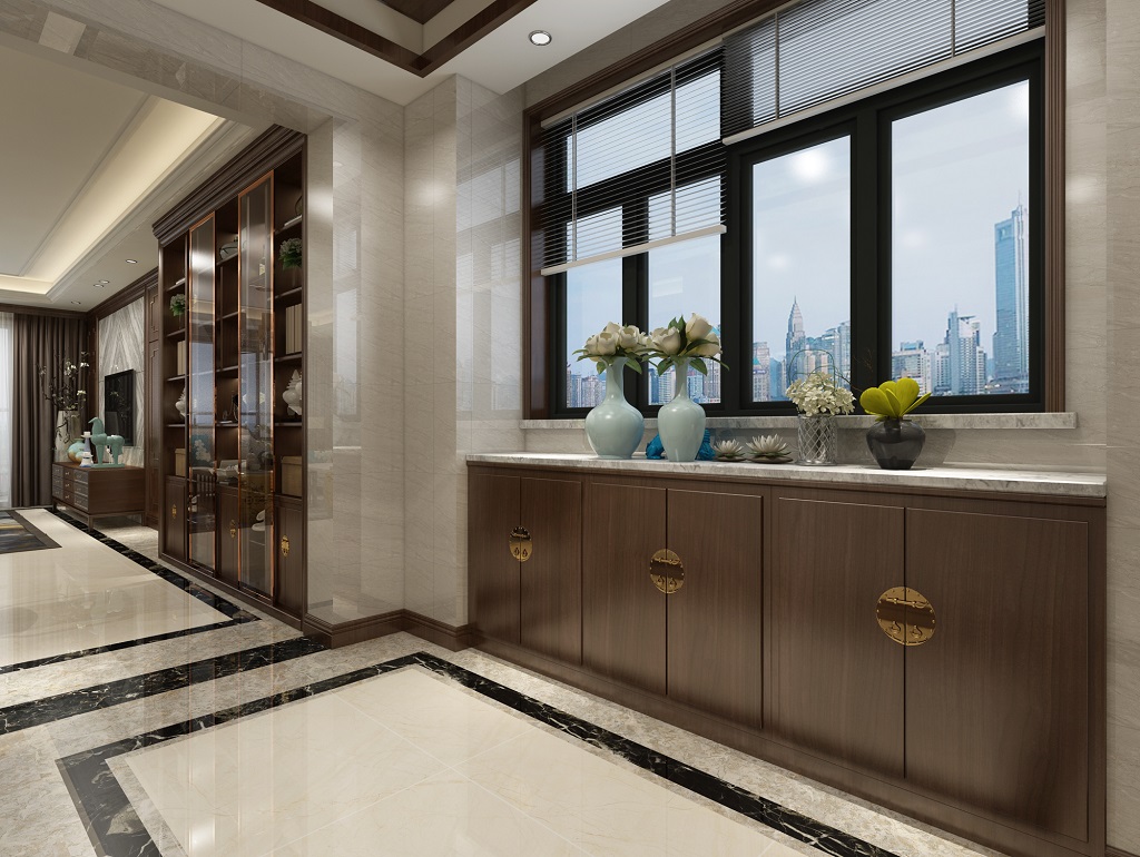 茂名市碧海灣歐式風格三居室裝修案例