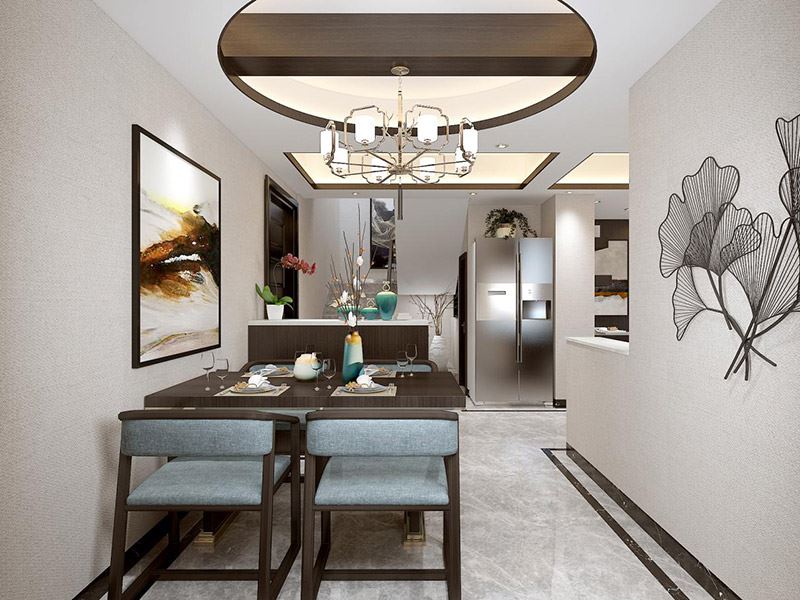 昭通市長城小區(qū)新中式風(fēng)格復(fù)式裝修案例