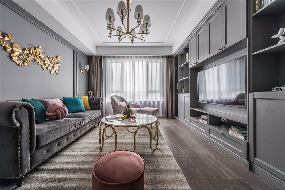 廣州市珠光御景壹號輕奢風(fēng)格二居室裝修案例