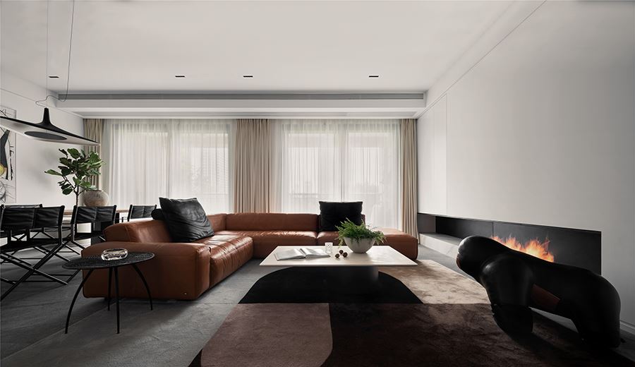 佛山市雅居樂&middot;江畔明珠現(xiàn)代簡約風(fēng)格四居室裝修案例