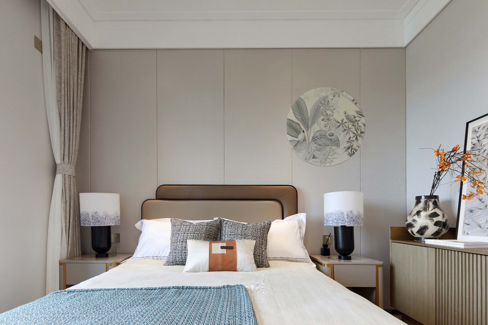 現(xiàn)代簡約風格室內設計家裝案例-次臥