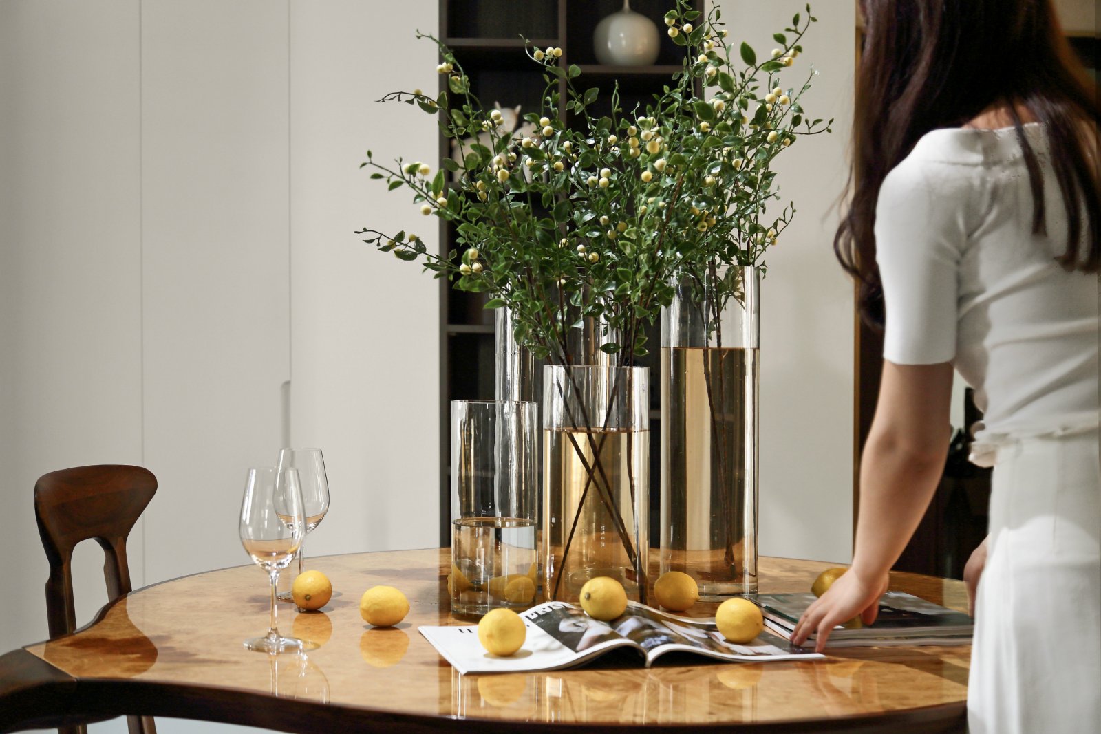 新中式風格家裝設(shè)計室內(nèi)裝修效果圖-餐廳