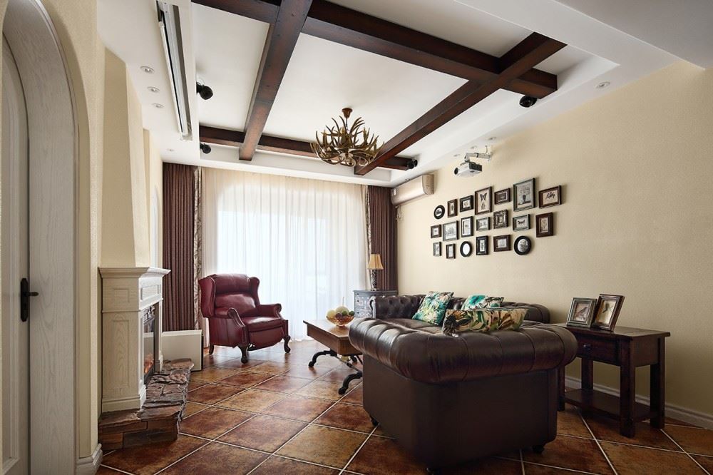 佛山市時代愛車小鎮(zhèn)(佛山)美式風(fēng)格三居室裝修案例