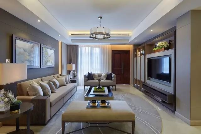 佛山市時代南灣新中式風(fēng)格四居室裝修案例