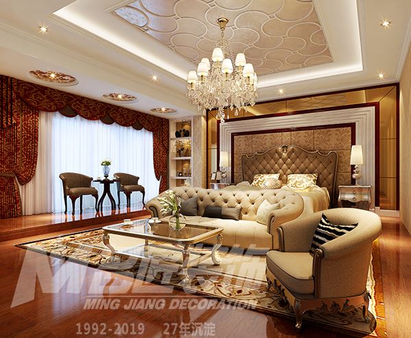 佛山市佛奧灣歐式風(fēng)格四居室裝修案例