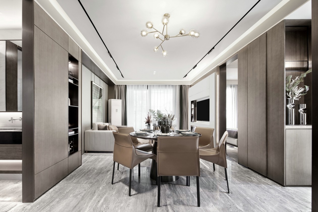 現(xiàn)代簡約風格室內(nèi)設(shè)計家裝案例-餐廳