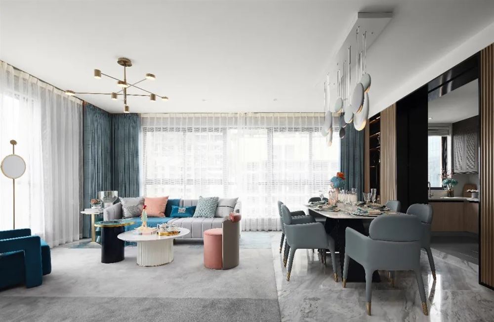 臺(tái)州市碧桂園&middot;翰林府輕奢風(fēng)格三居室裝修案例