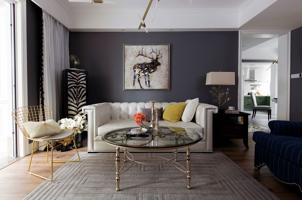 昭通市公務(wù)員小區(qū)歐式風格三居室裝修案例