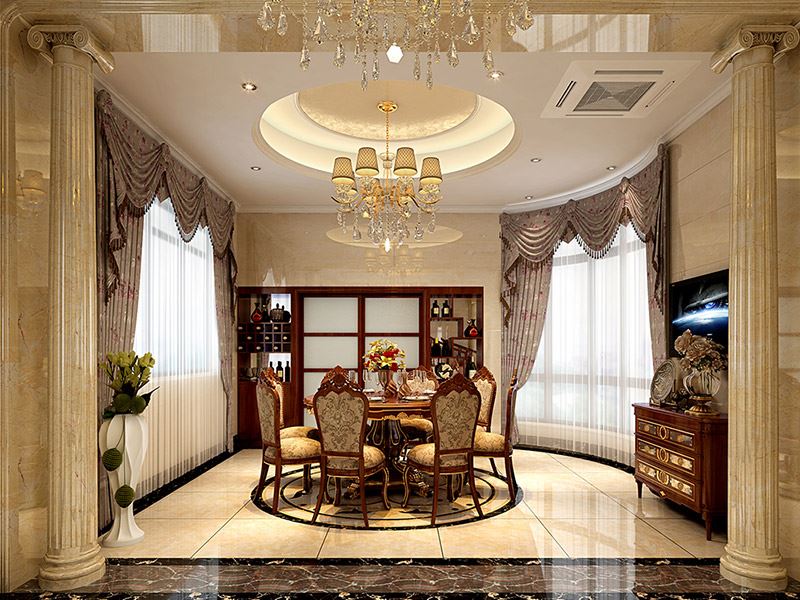 佛山市保利閱江臺歐式風(fēng)格別墅裝修案例