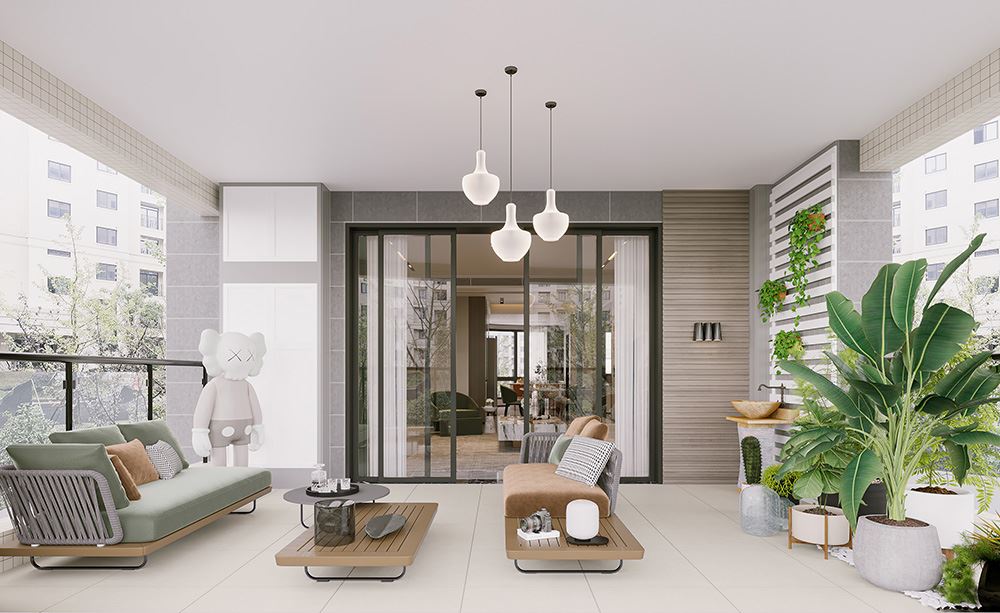 佛山市美的鷺湖森林度假區(qū)現(xiàn)代簡約風(fēng)格四居室裝修案例