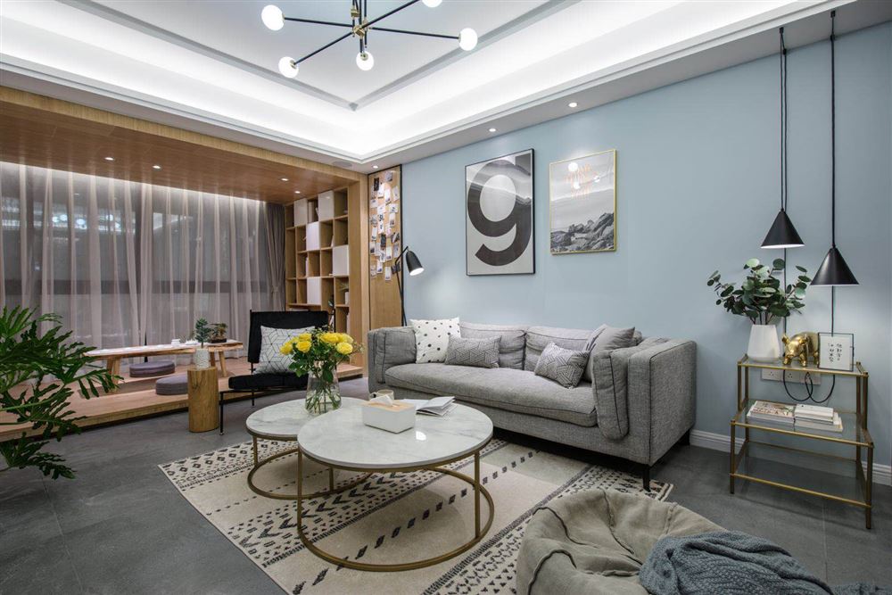 佛山市招商曦岸北歐風格三居室裝修案例