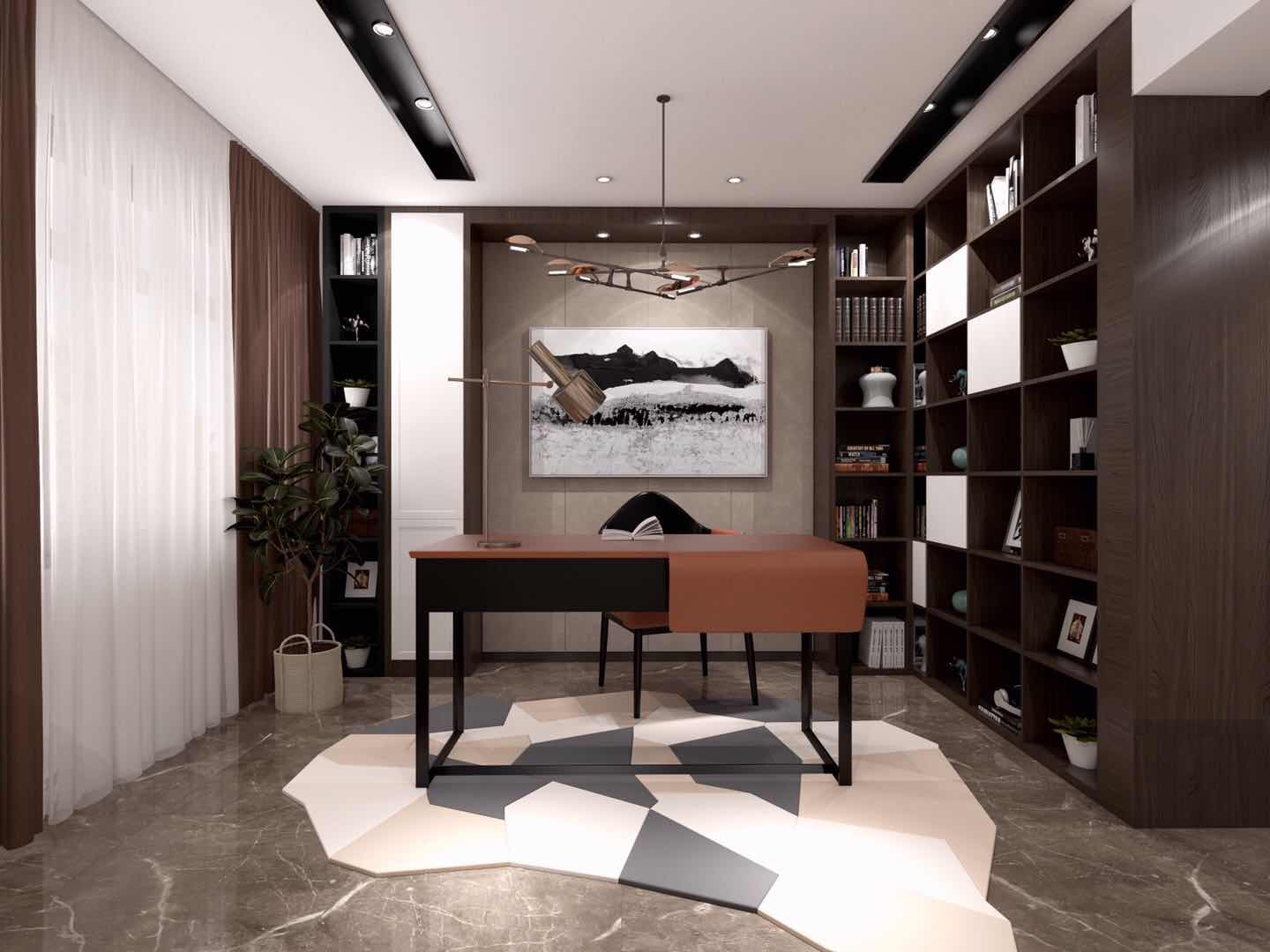 嘉興市寶石公館現(xiàn)代風(fēng)格別墅裝修案例