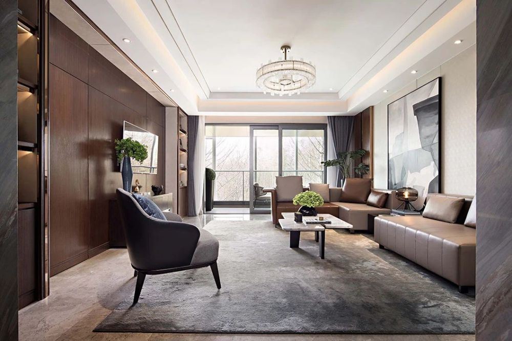 佛山市保利玥府輕奢風格四居室裝修案例