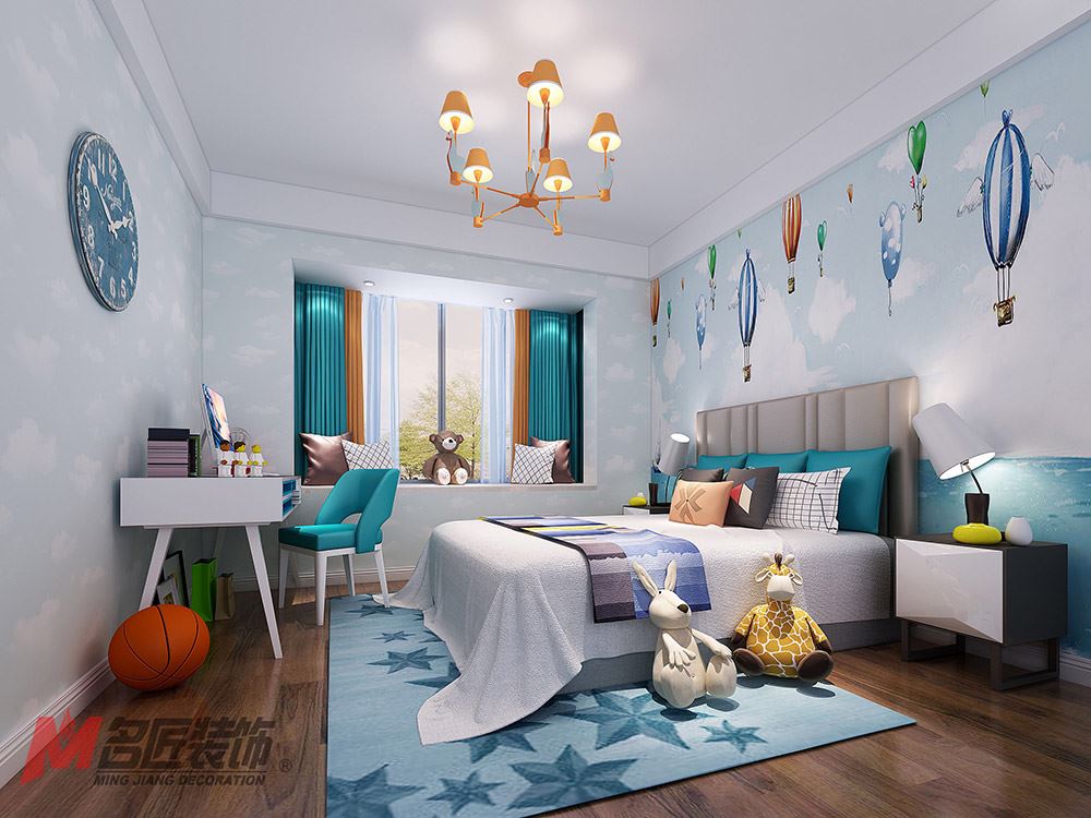 河源市匯景外灘8號現(xiàn)代簡約風格三居室裝修案例