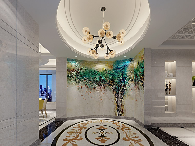 潮州市北橋大廈現(xiàn)代簡(jiǎn)約風(fēng)格三居室裝修案例