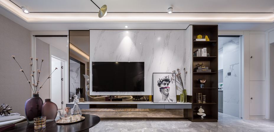 江門市五邑碧桂園輕奢風(fēng)格三居室裝修案例