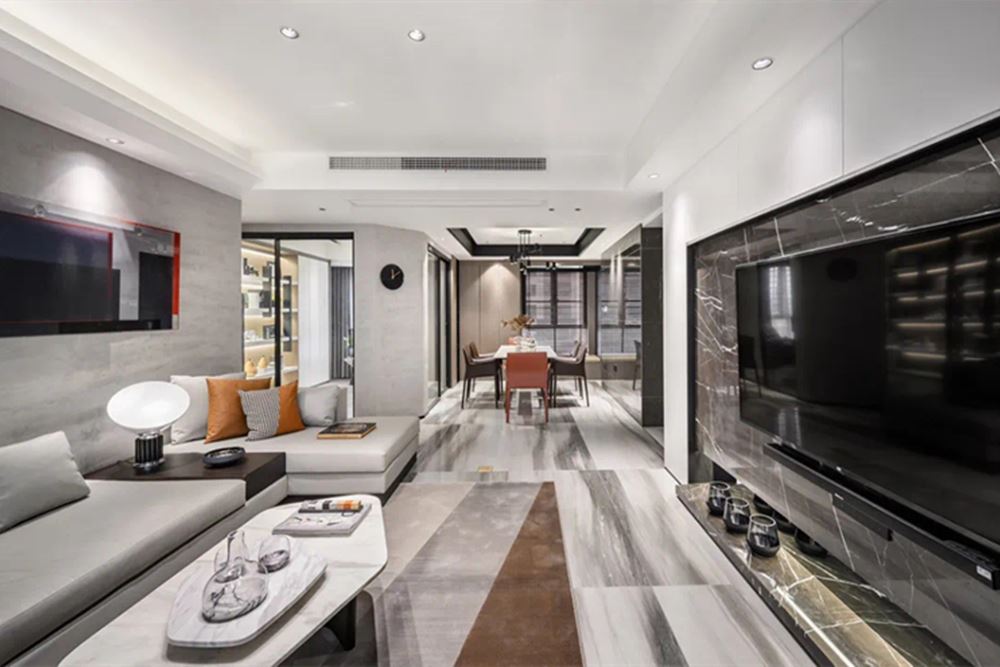 廣州市中?？党乾F(xiàn)代簡約風格三居室裝修案例