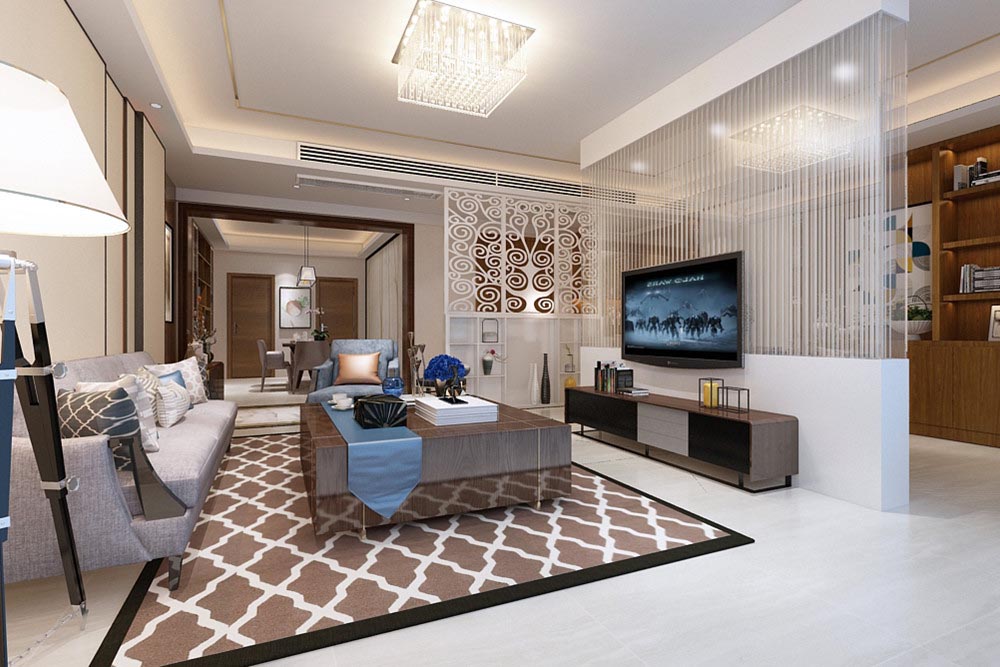 江門市朝陽新村現(xiàn)代簡約風(fēng)格四居室裝修案例