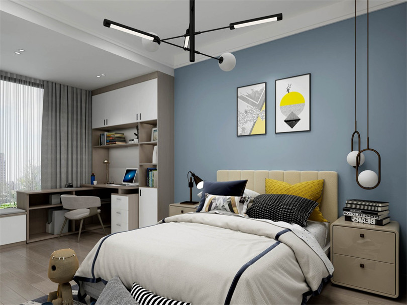 廣州市合景臻頤府輕奢風(fēng)格四居室裝修案例