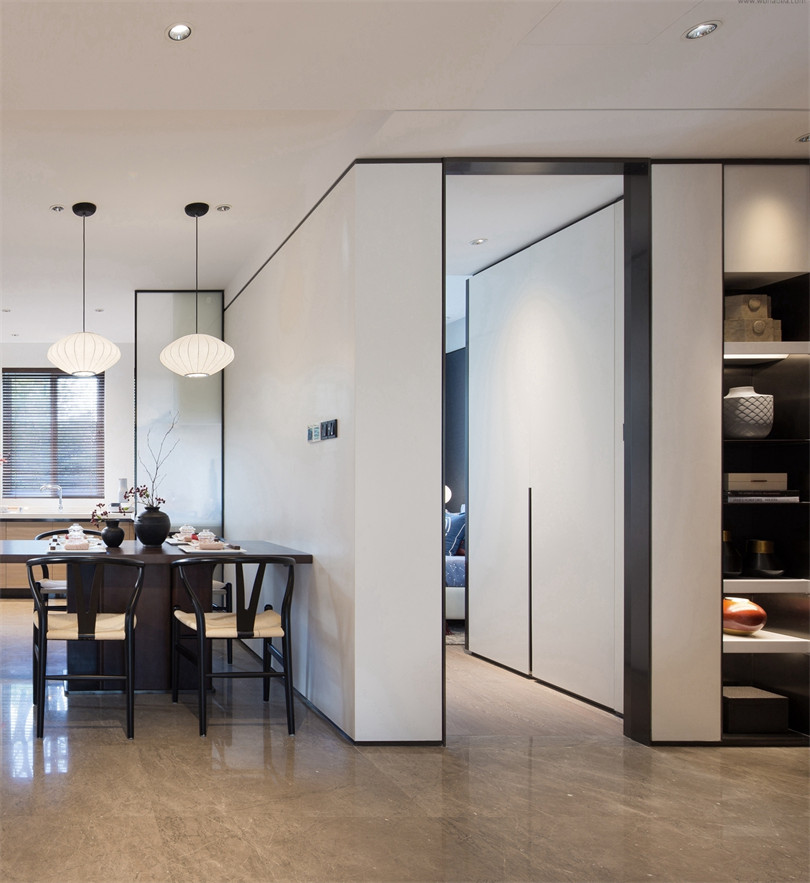 廣州市環(huán)市西路大院新中式風(fēng)格四居室裝修案例