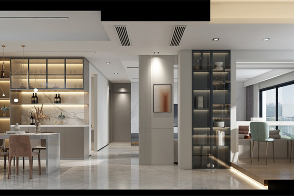 廣州市元邦山清水秀別墅現(xiàn)代簡(jiǎn)約風(fēng)格三居室裝修案例