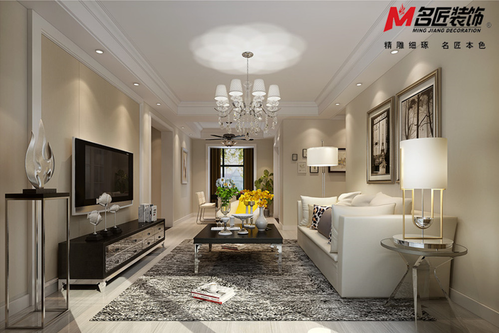 合肥市龍湖怡康&middot;湖城大境現(xiàn)代簡(jiǎn)約風(fēng)格三居室裝修案例