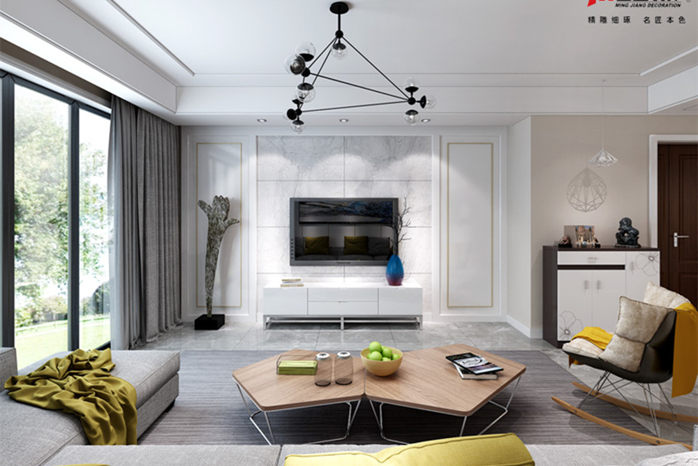 合肥市新錦成&middot;拾光云錦現(xiàn)代簡約風(fēng)格三居室裝修案例