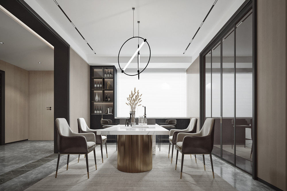 綿陽201-300平米現(xiàn)代簡約風(fēng)格中央公園裝修設(shè)計效果圖