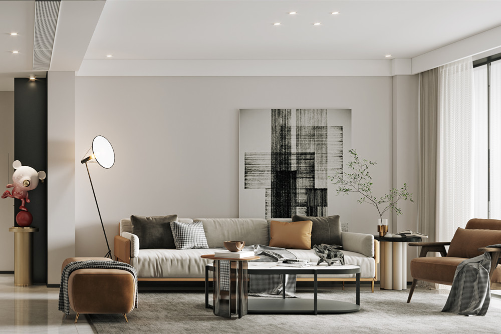 嘉興市中駿&middot;悅景府現(xiàn)代簡約風(fēng)格四居室裝修案例