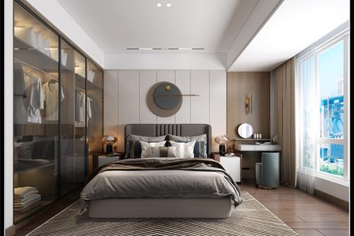 玉林市金碧苑現(xiàn)代簡約風(fēng)格三居室裝修案例