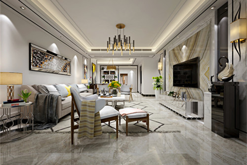 梧州101-200平米歐式風格卡地亞室內(nèi)裝修設(shè)計案例