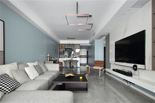 德陽(yáng)市萬(wàn)達(dá)華府。現(xiàn)代簡(jiǎn)約風(fēng)格三居室裝修案例