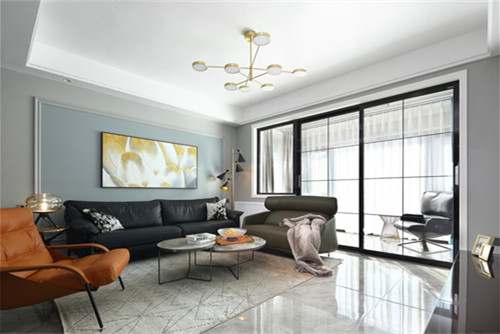 德陽市印象戛納現(xiàn)代簡約風格三居室裝修案例