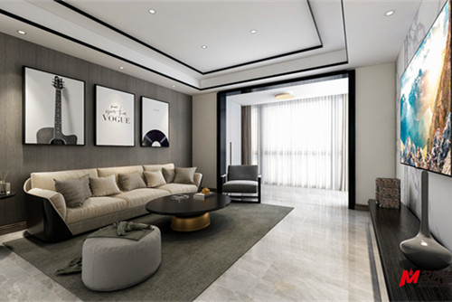 德陽市108棟小區(qū)現(xiàn)代簡約風格三居室裝修案例