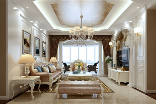 德陽101-200平米歐式風格乾坤天悅裝修設(shè)計案例