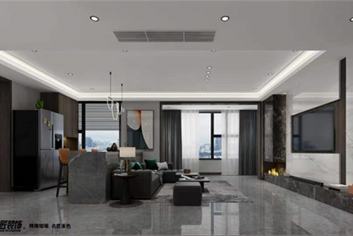 德陽市春熙路商業(yè)廣場現(xiàn)代簡約風(fēng)格三居室裝修案例