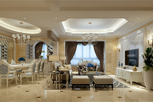 德陽101-200平米歐式風格伊頓莊園室內(nèi)裝修設(shè)計案例