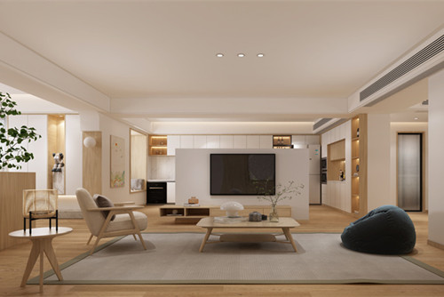 潮州市彩文花園現(xiàn)代簡約風(fēng)格三居室裝修案例