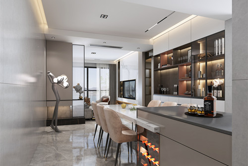 湛江市西粵京基城二期現(xiàn)代簡(jiǎn)約風(fēng)格平層裝修案例