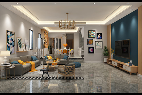 陽(yáng)江市核電陽(yáng)光園輕奢風(fēng)格別墅裝修案例