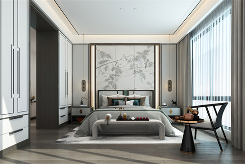 海口201-300平米新中式風格長怡花園家裝設(shè)計效果圖