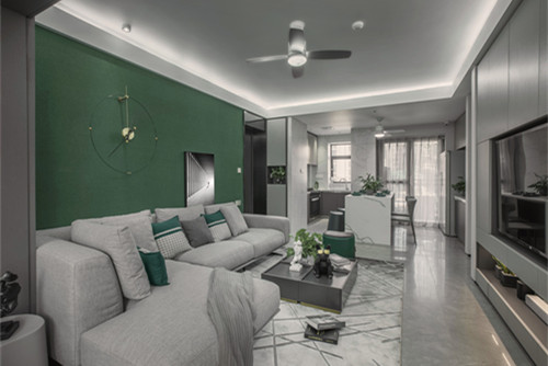 ?？谑泻？谌A潤(rùn)中心現(xiàn)代簡(jiǎn)約風(fēng)格三居室裝修案例