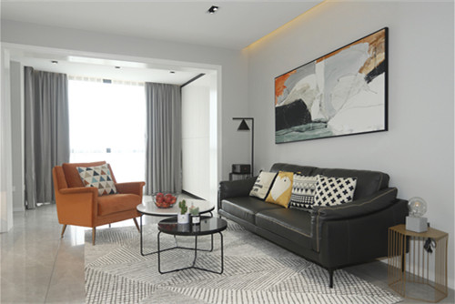 ?？谑卸际猩脂F(xiàn)代簡約風格三居室裝修案例