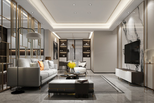 ?？谑谐尚啪霸份p奢風(fēng)格四居室裝修案例