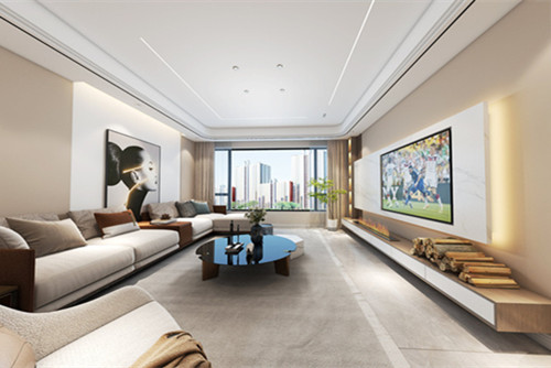 樂山市樂山萬達廣場 萬達&middot;御府輕奢風格四居室裝修案例