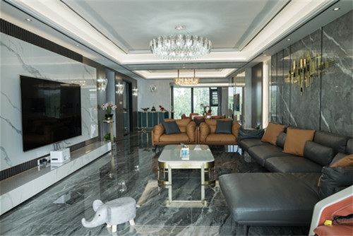 樂山市樂山萬達廣場 萬達&middot;御府輕奢風格四居室裝修案例